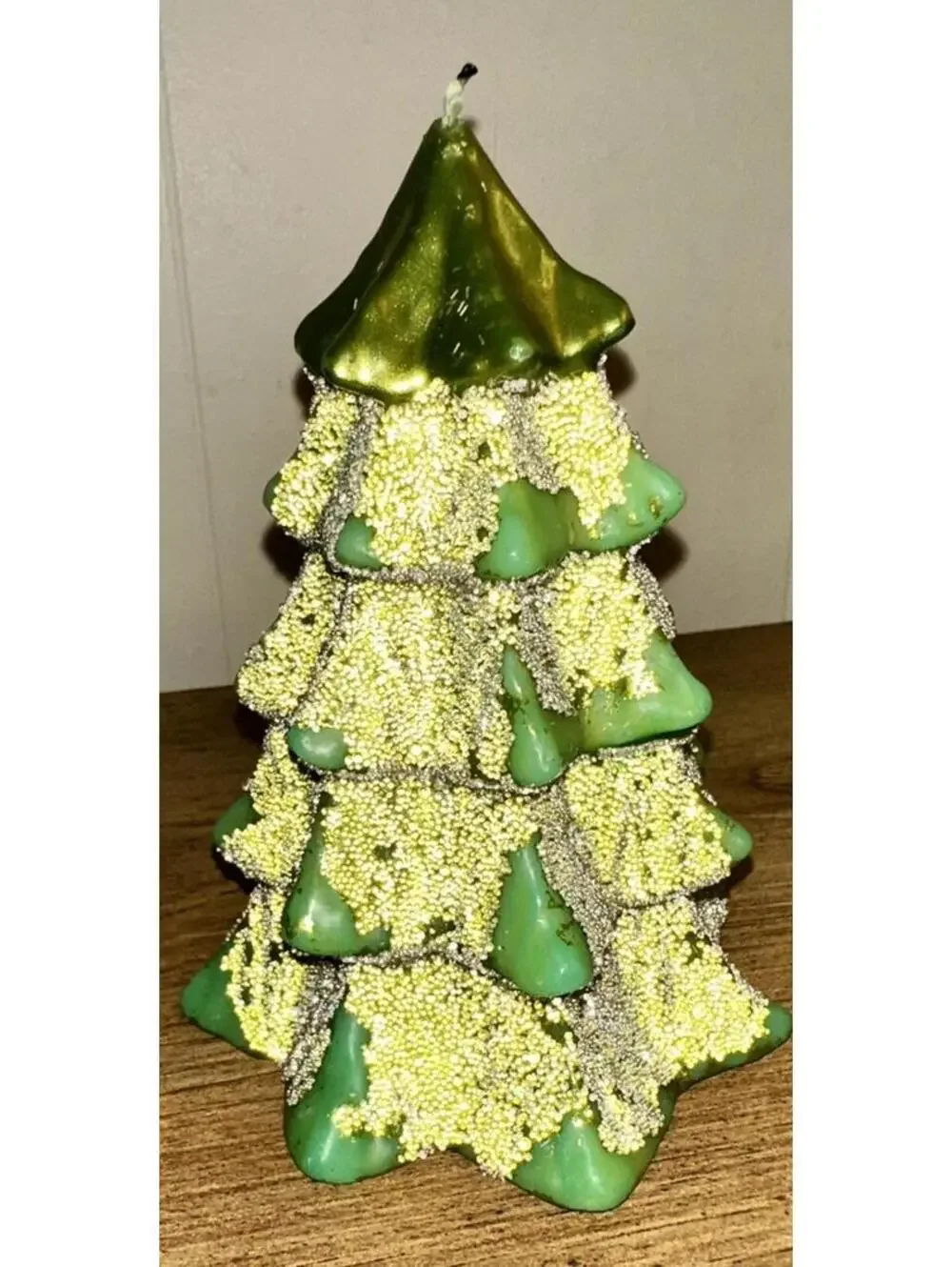 Pottery Barn Green Winter Tree 6” Candle - Lit Once burned for less than a Min